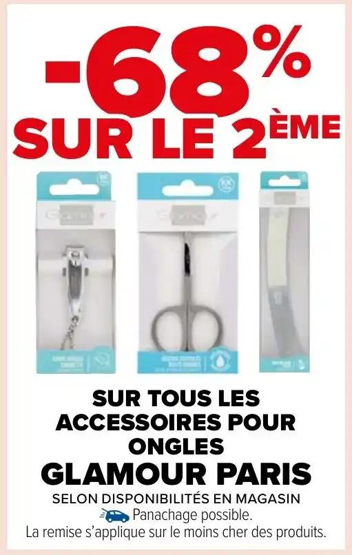 SUR TOUS LES ACCESSOIRES POUR ONGLES GLAMOUR PARIS