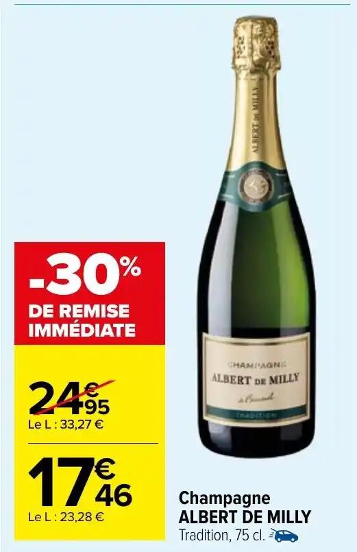 Champagne ALBERT DE MILLY Tradition, 75 cl.