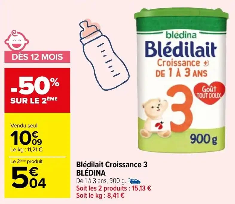 Blédilait Croissance 3 BLÉDINA