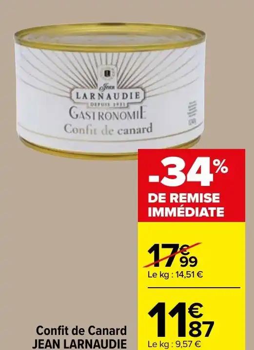 Confit de Canard JEAN LARNAUDIE