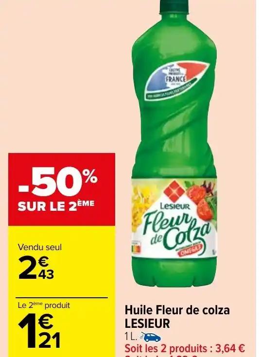 Huile Fleur de colza LESIEUR