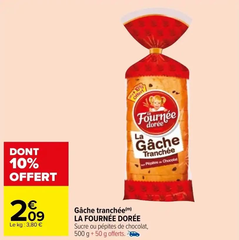 Gâche tranchée(m) LA FOURNÉE DORÉE