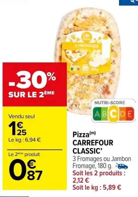 Pizza (m) CARREFOUR CLASSIC'