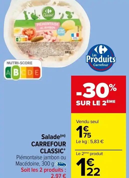 Salade(m) CARREFOUR CLASSIC'