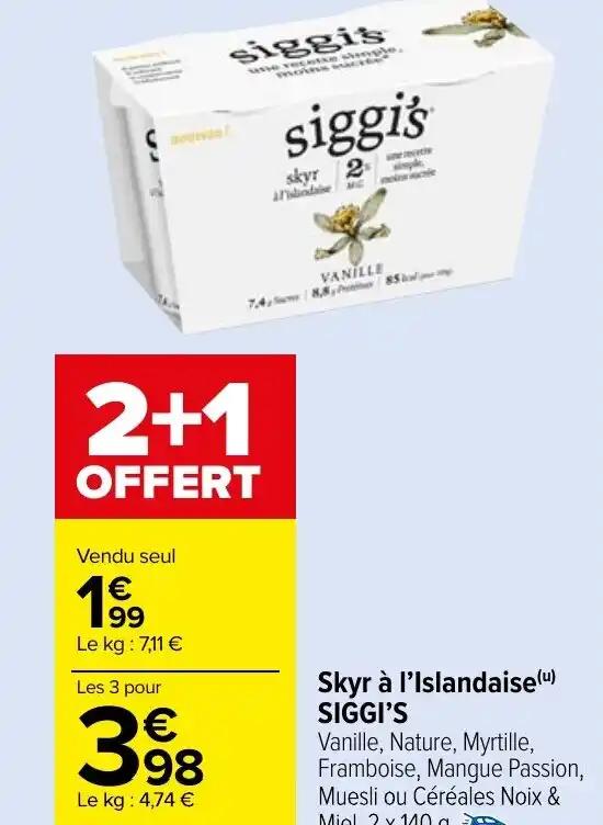 Skyr à l'Islandaise (u) SIGGI'S