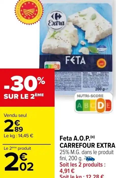 Feta A.O.P.(⁰) CARREFOUR EXTRA