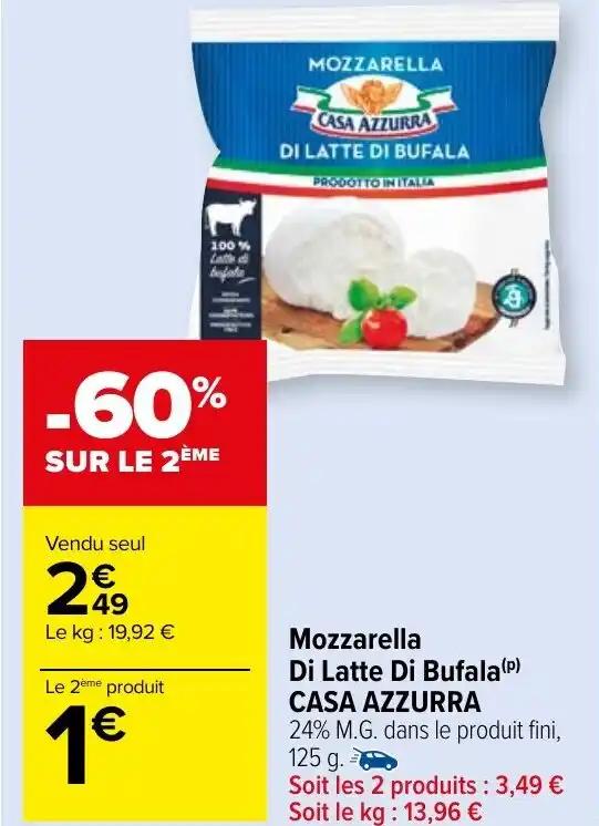 Mozzarella Di Latte Di Bufala (P) CASA AZZURRA