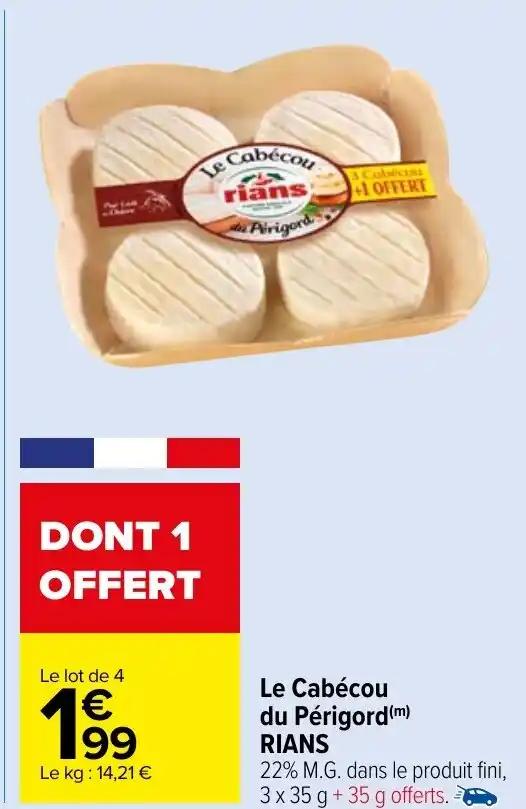 Le Cabécou du Périgord (m) RIANS