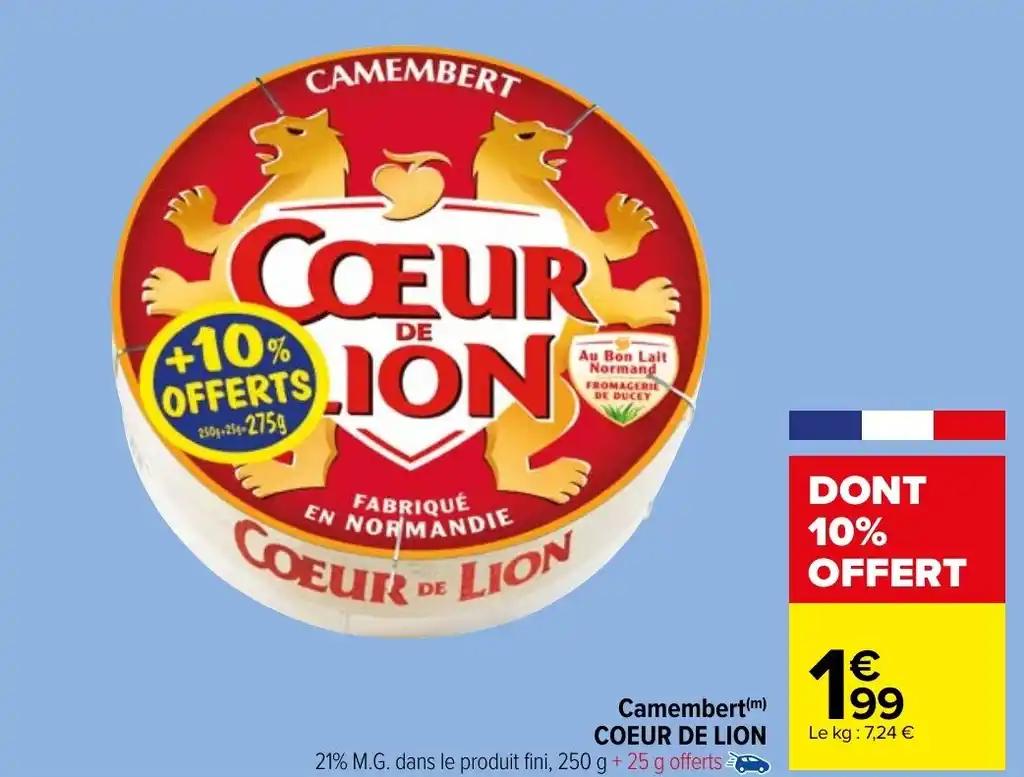 Camembert(m) COEUR DE LION