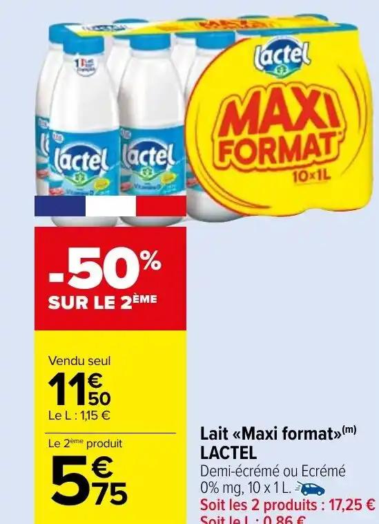 Lait <<Maxi format>>(m) LACTEL