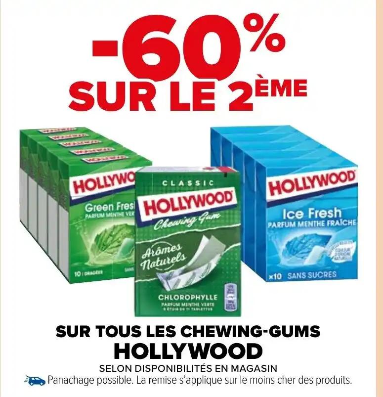 SUR TOUS LES CHEWING-GUMS HOLLYWOOD