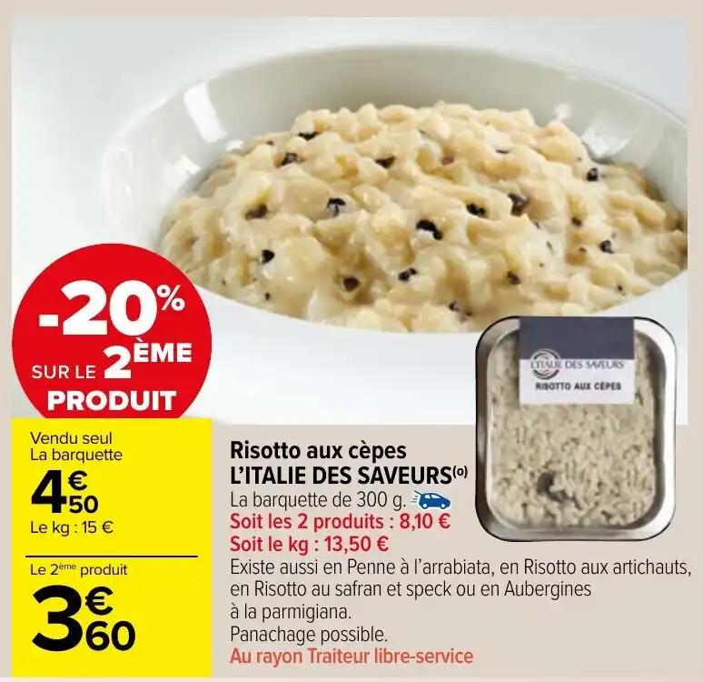 Risotto aux cèpes L'ITALIE DES SAVEURS(⁰)
