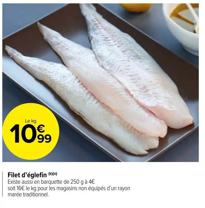 Filet d'églefin (k)(n)