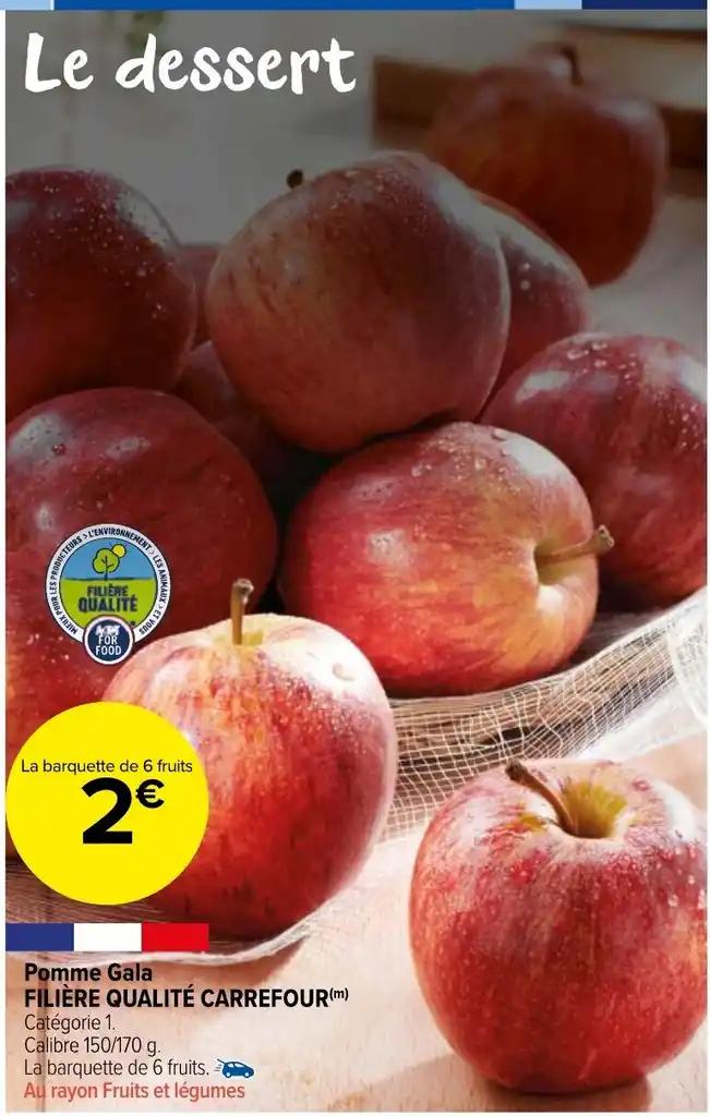 Pomme Gala FILIÈRE QUALITÉ CARREFOUR (m) Catégorie