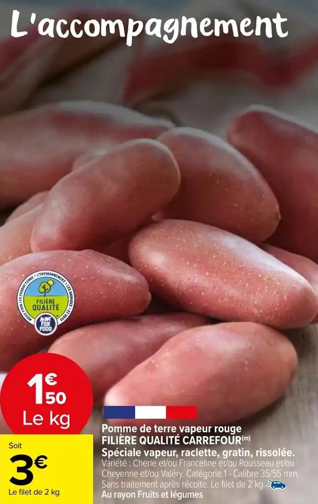 Pomme de terre vapeur rouge FILIÈRE QUALITÉ CARREFOUR(m)