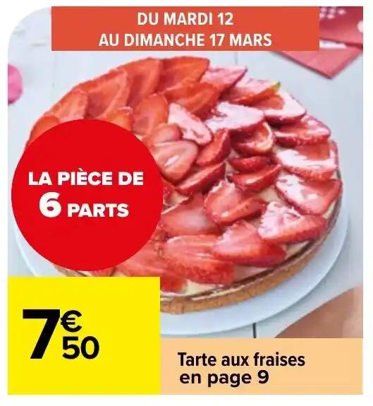 Tarte aux fraises en page 9
