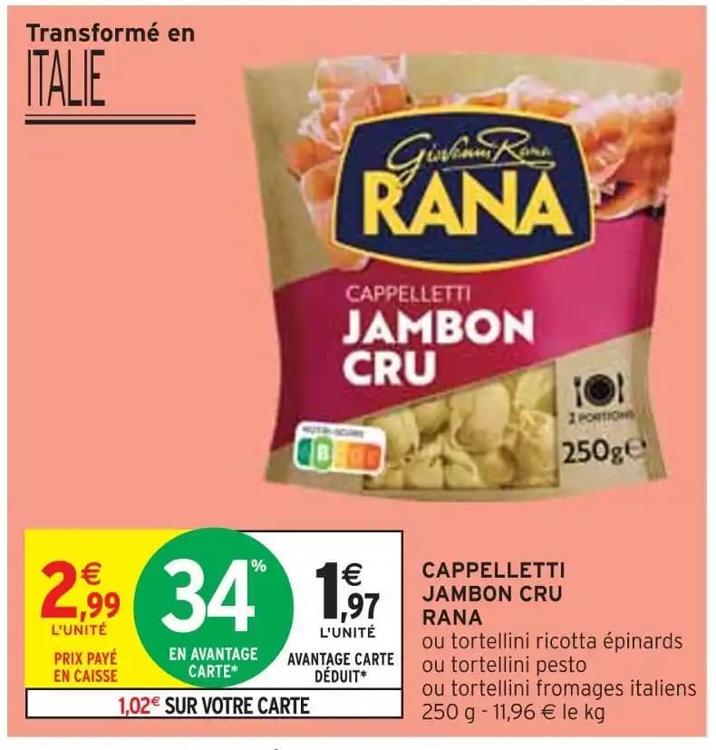 RANA CAPPELLETTI JAMBON CRU