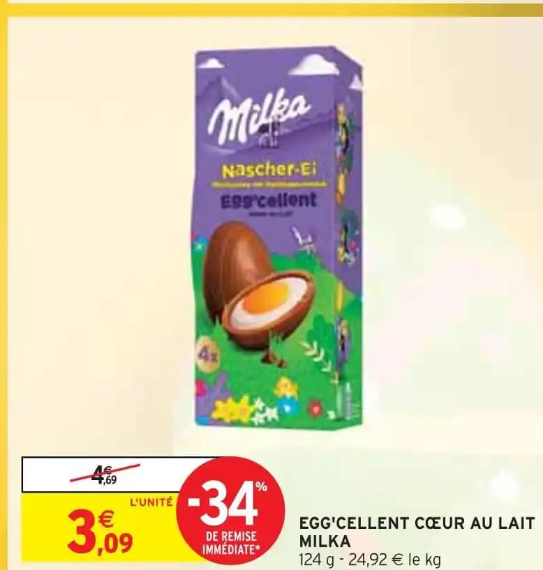 MILKA EGG'CELLENT CŒUR AU LAIT