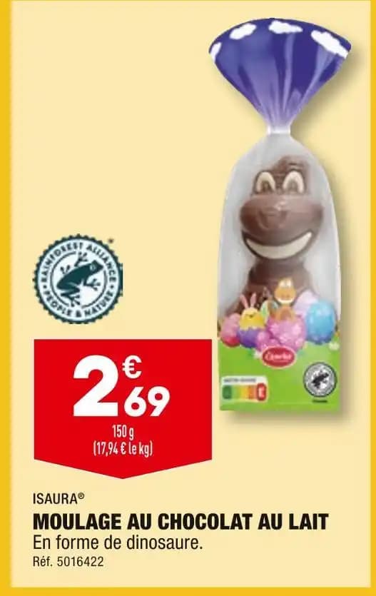 ISAURA MOULAGE AU CHOCOLAT AU LAIT