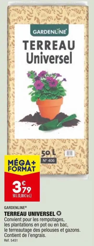 GARDENLINE TERREAU UNIVERSEL