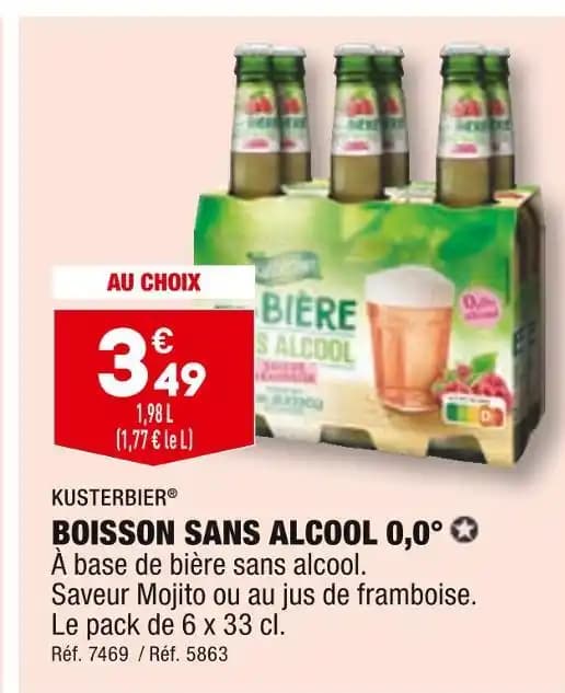 KUSTERBIER BOISSON SANS ALCOOL 0,0°