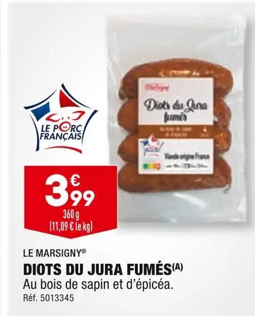 LE MARSIGNY DIOTS DU JURA FUMÉS