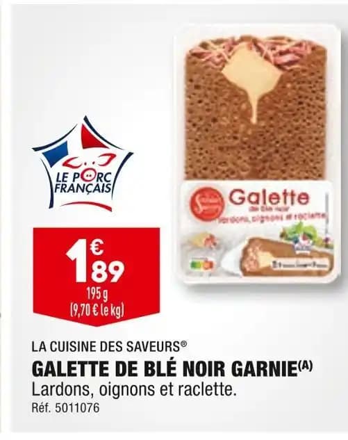 LA CUISINE DES SAVEURS GALETTE DE BLÉ NOIR