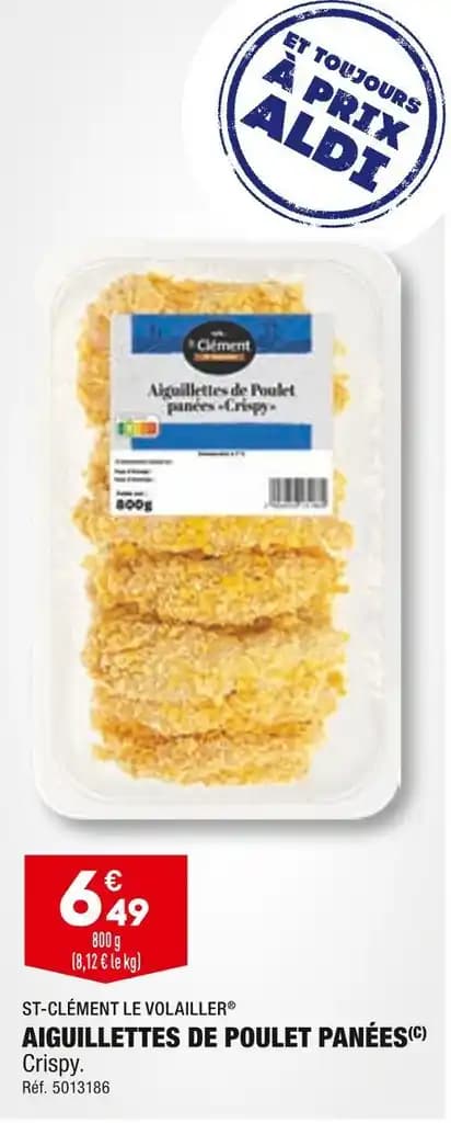 ST-CLÉMENT LE VOLAILLER AIGUILLETTES DE POULET PANÉES