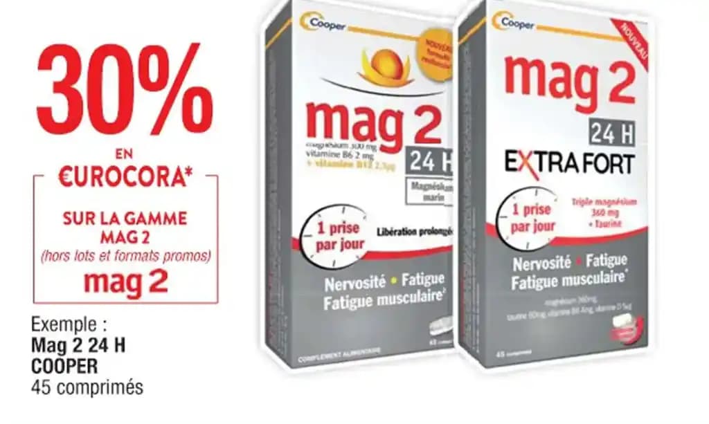 Exemple: Mag 2 24 H COOPER 45 comprimés