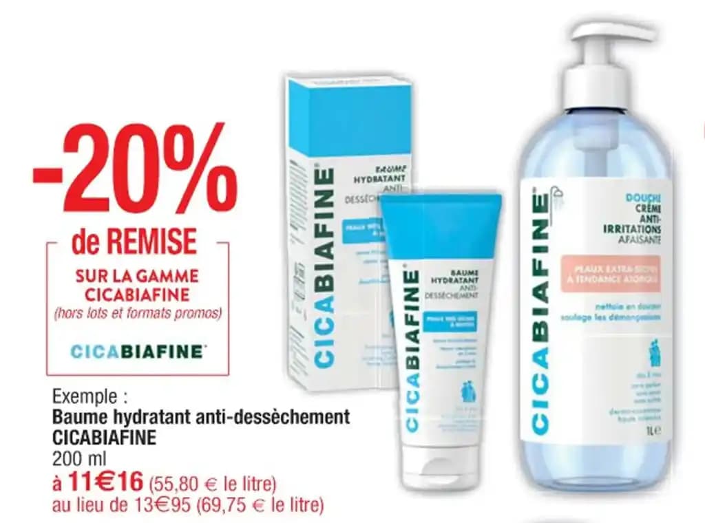 Baume hydratant anti-dessèchement CICABIAFINE