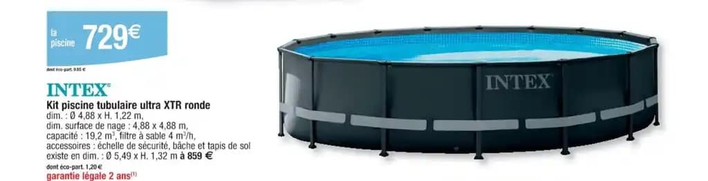 Kit piscine tubulaire ultra XTR ronde