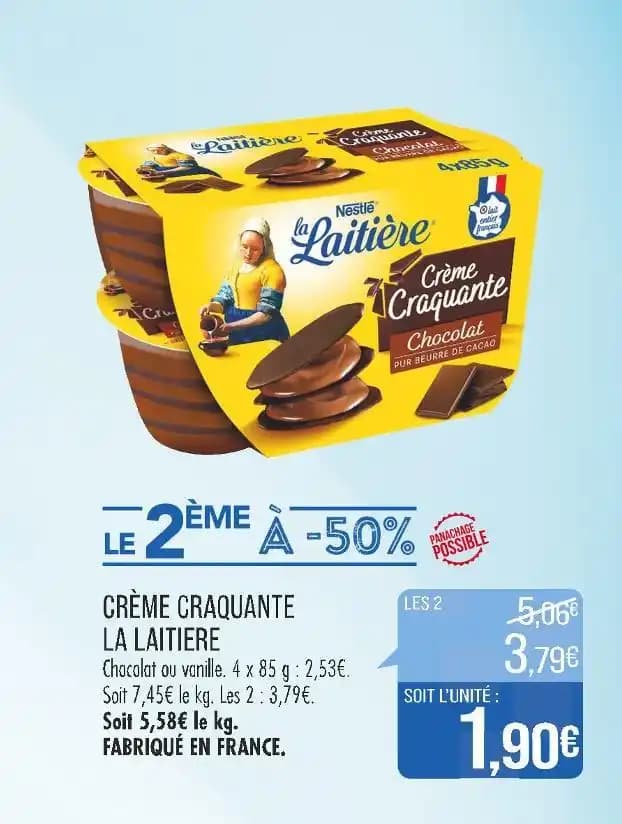 LA LAITIERE CRÈME CRAQUANTE