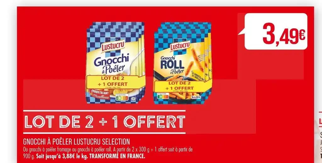 LUSTUCRU SELECTION GNOCCHI À POÊLER