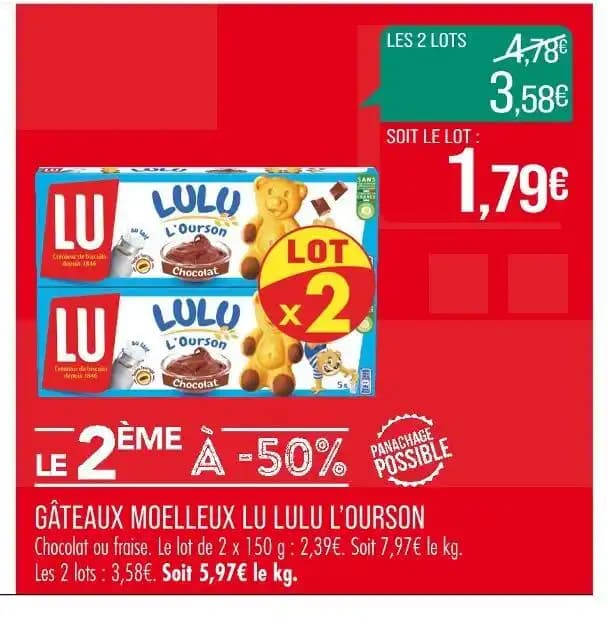 LU GÂTEAUX MOELLEUX LULU L’OURSON