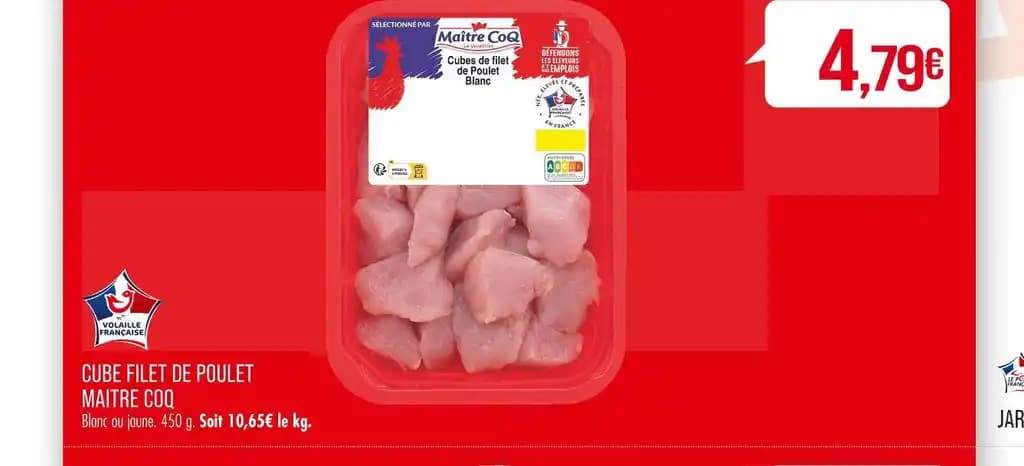 MAITRE COQ CUBE FILET DE POULET