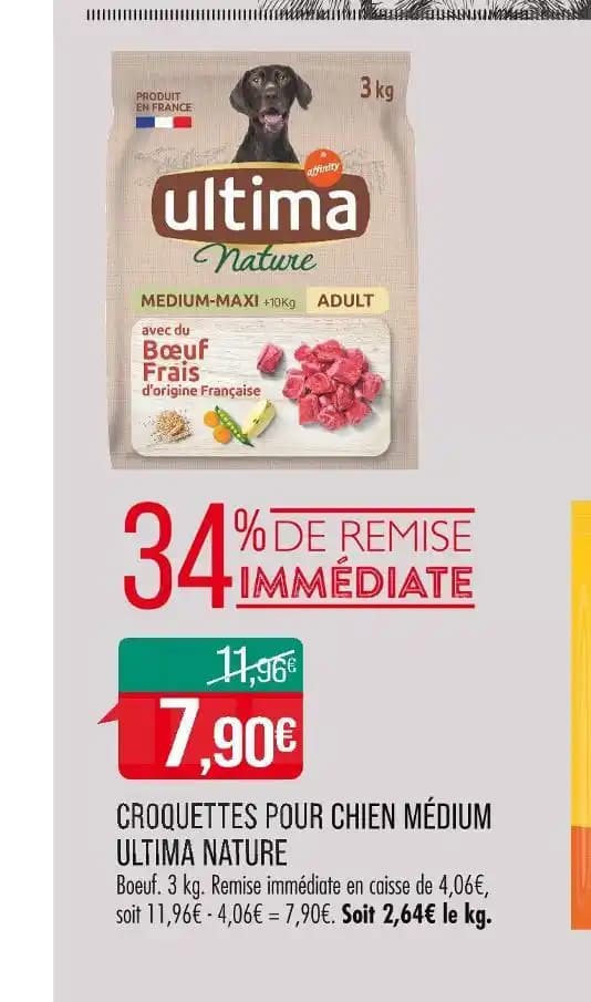 ULTIMA CROQUETTES POUR CHIEN MÉDIUM NATURE
