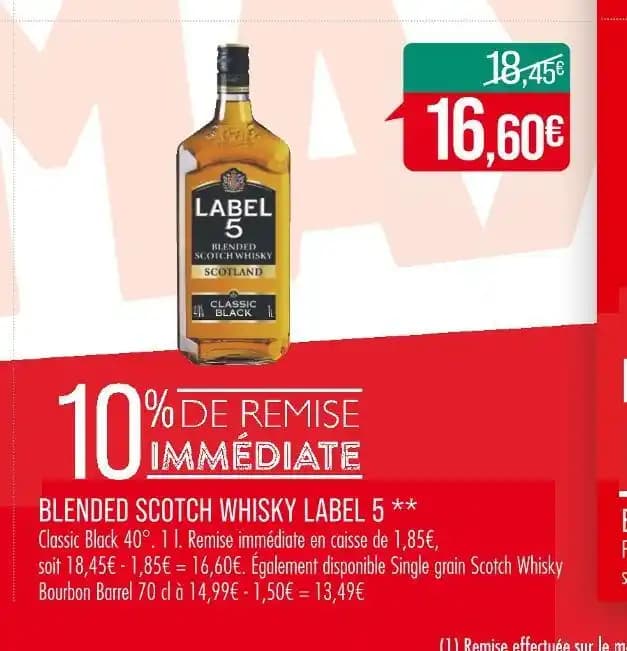 LABEL 5 BLENDED SCOTCH WHISKY