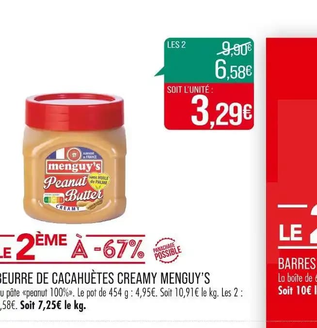 MENGUY’S BEURRE DE CACAHUÈTES CREAMY