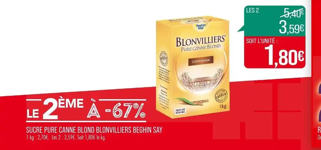 BEGHIN SAY SUCRE PURE CANNE BLOND BLONVILLIERS