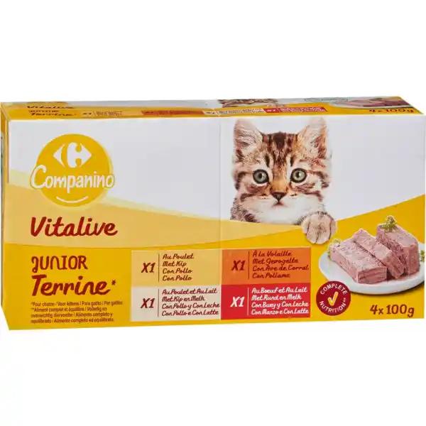 CARREFOUR COMPANINO VITALIVE Terrines pour chats