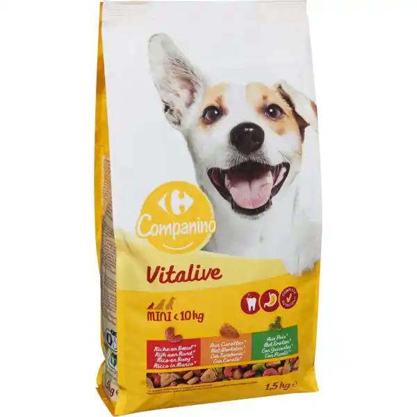CARREFOUR COMPANINO VITALIVE Croquettes pour petits chiens < 10KG