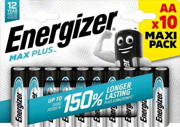ENERGIZER Lot de 10 piles Energizer Max+ AA/LR6