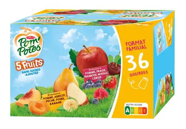 POM'POTES Desserts fruitiers sans sucres ajoutés Format Familial