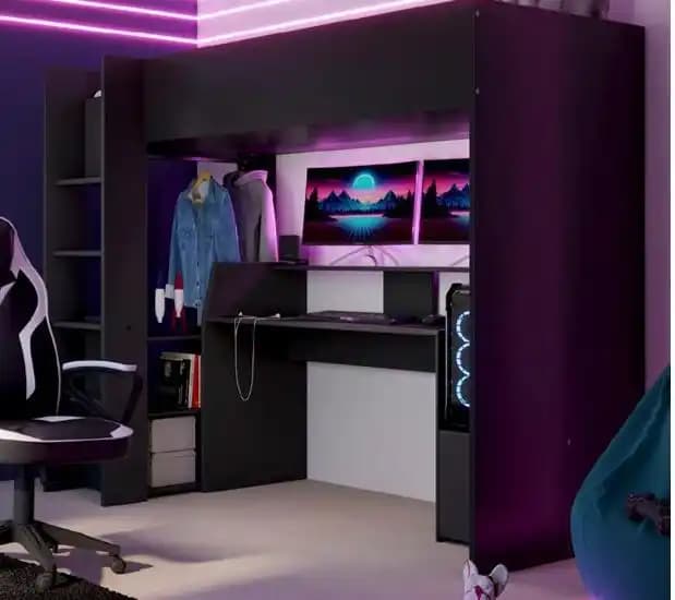 Lit mezzanine 190x200 cm