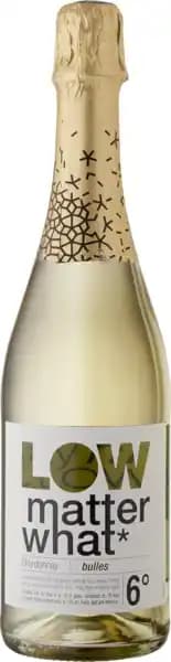 Vin de France partiellement Désalcoolisé Pétillant Gazéifié Low Matter What* Chardonnay Bulles 6°