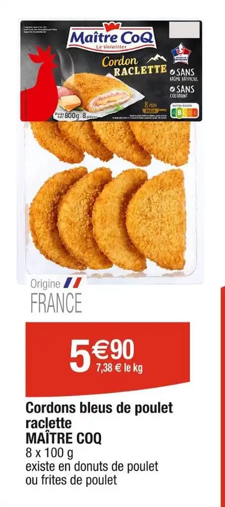 MAÎTRE COQ Cordons bleus de poulet