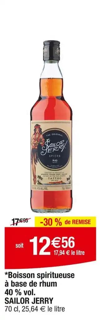 SAILOR JERRY Boisson spiritueuse à base de rhum 40 % vol