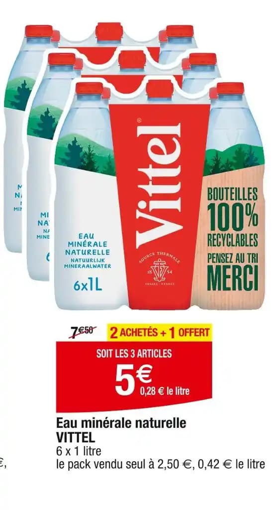 VITTEL Eau minérale naturelle