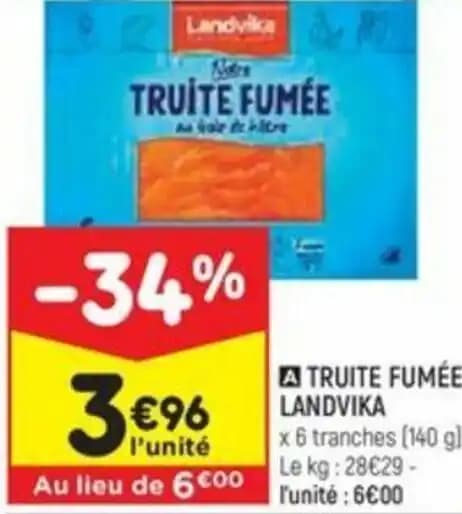 TRUITE FUMÉE LANDVIKA