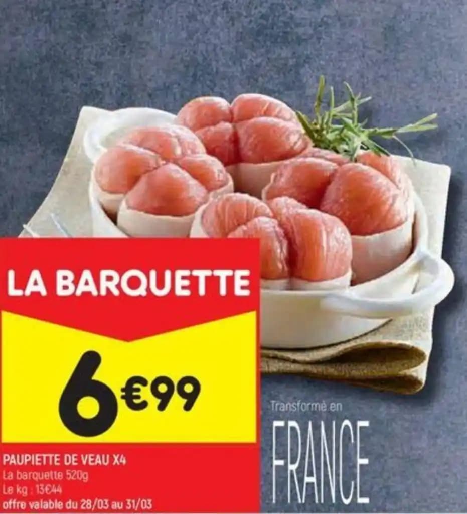 PAUPIETTE DE VEAU X4